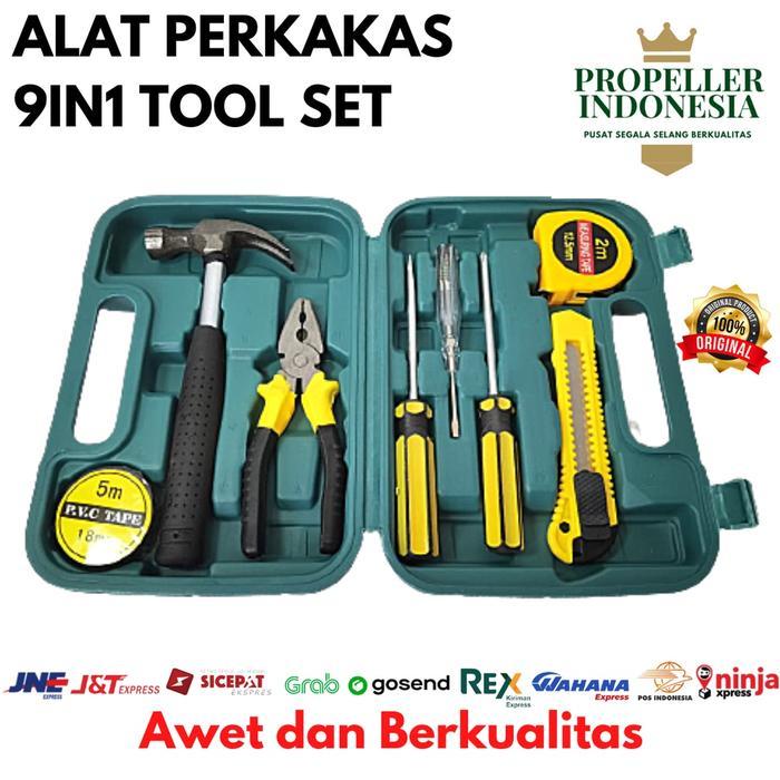 Terlaris Toolkit Set Perkakas Tukang Alat Tukang Tool Set Alat Pertukangan Keren Modern