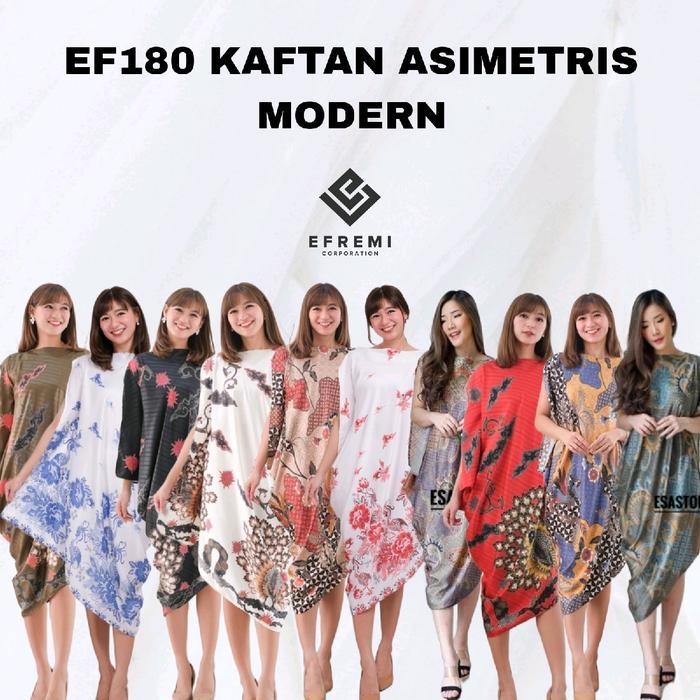 EF180 kaftan/satin DRESS BATIK WANITA kaftan motif