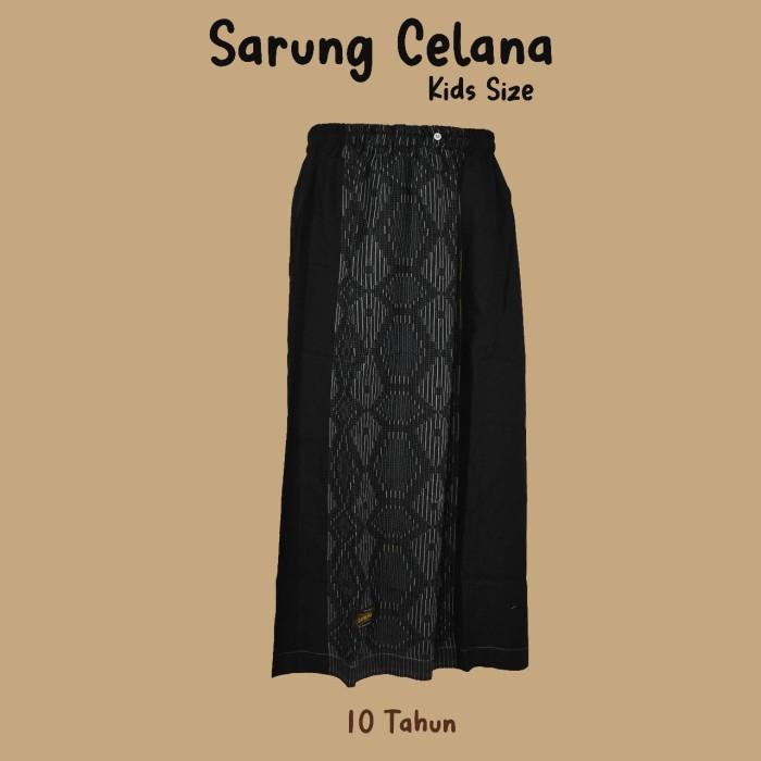 SARUNG CELANA ANAK UKHUWAH BY SHAPPIRE DUTATEX SARUNG HITAM TUMPAL