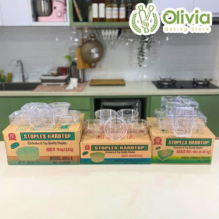 Toples Hardtop Kue Kering Kotak Bulat Persegi Panjang Dus Lusin