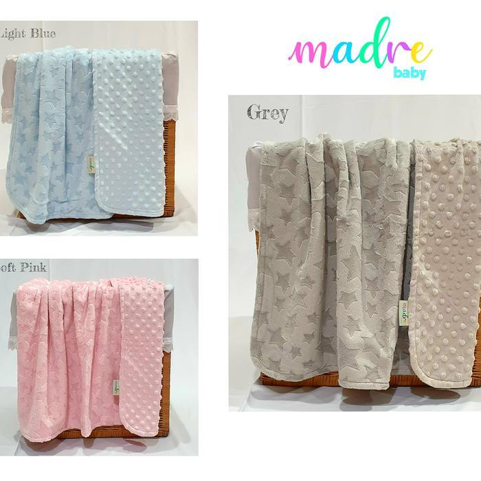 Selimut - Baby Minky Star & Minky Dot Blanket Madre Baby
