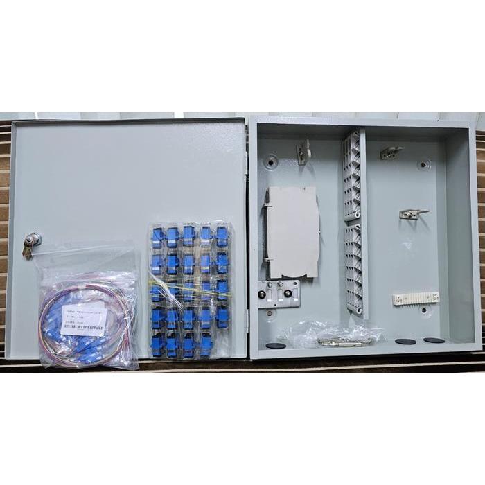 ODC Fiber Optic 48 Core SC UPC lengkap Full Set /ODC wall 48 Core