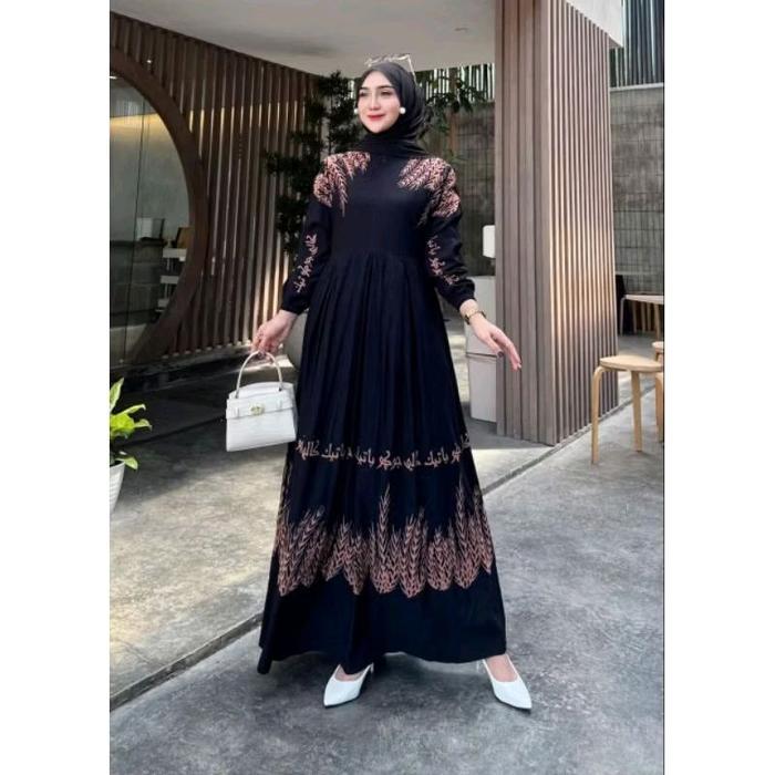 Gamis Twill Ori Motif Kaligrafi Gamis Twill Arab Gamis Twil Cap Gamis Twill Pekalongan Gamis Floy