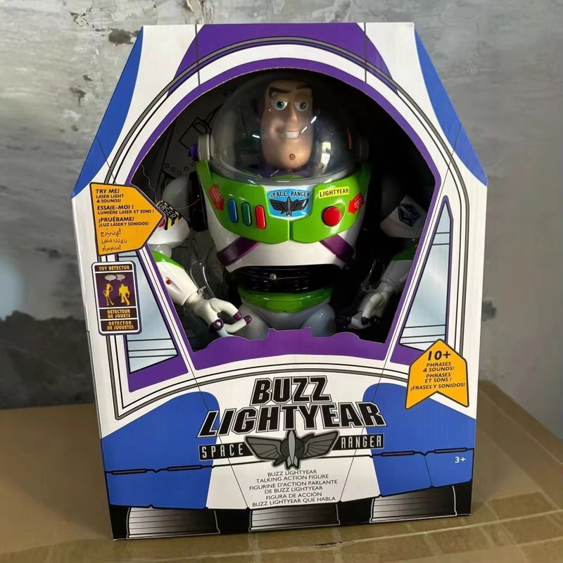 30cm Toy Story Buzz Lightyear Spacecraft Sound Model Buzz Lightyear Action Figure Doll Desktop