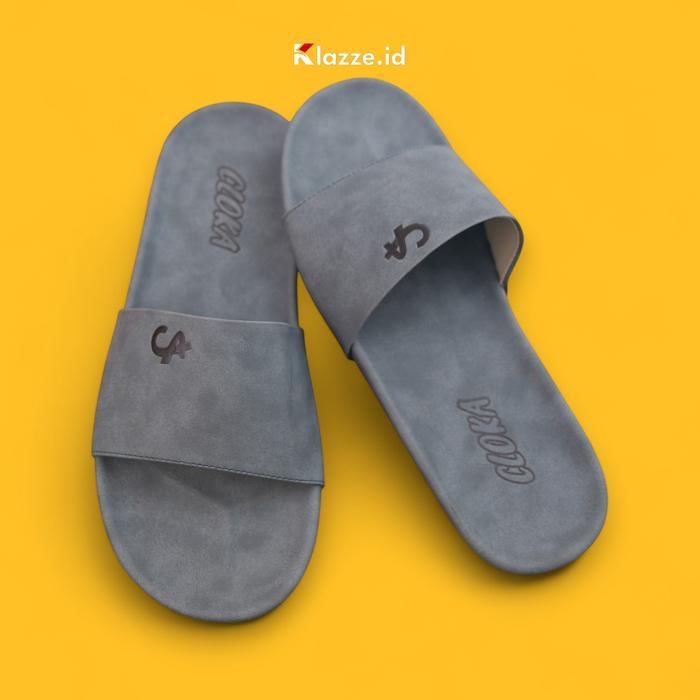 Sandal Distro Santai Pria Ukuran 47 48 49 50 Sendal Cowok Jumbo Slippers Big Size - Cloka Gamma