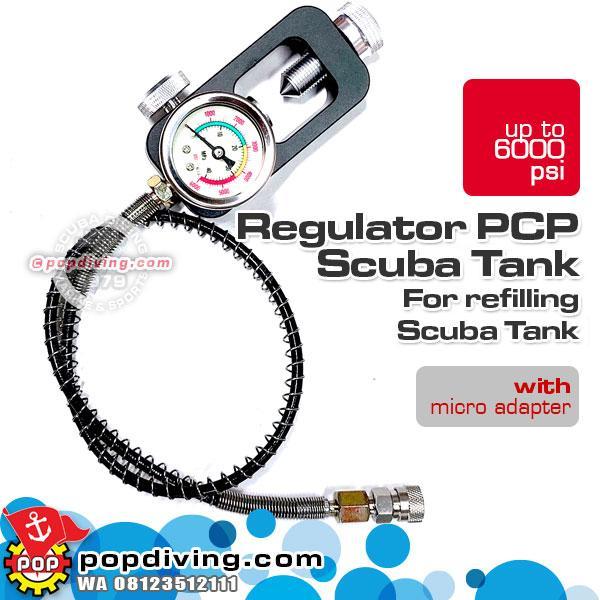 Regulator import pengisian pcp senapan angin dari tabung selam scuba