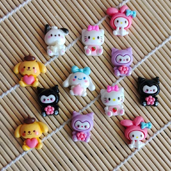 10 pcs bros clay sanrio (udah ada penitinya)