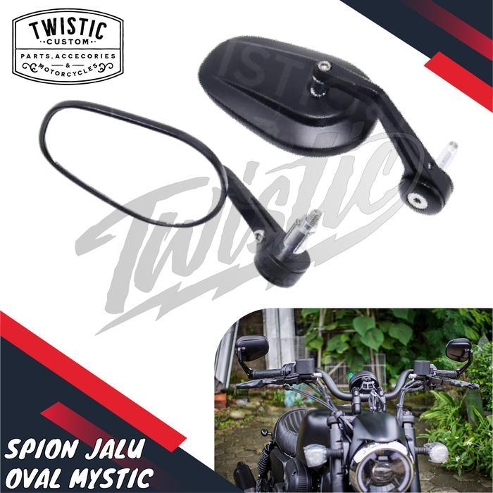 Spion Jalu Oval Motor Custom Mystic W175 Xsr Benelli Vespa Universal