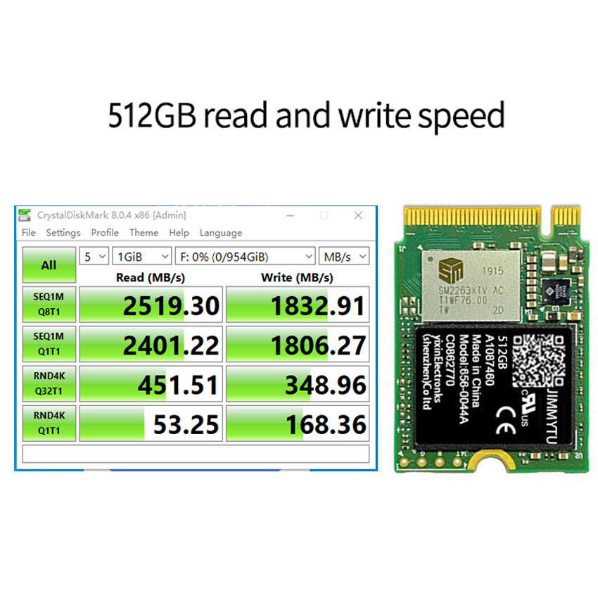 SSD M2 2230 1 tb For Laptop Microsoft Surface Laptop3 /4 / 5 /Surface pro 8 Pro 7/Dell Portable SSD