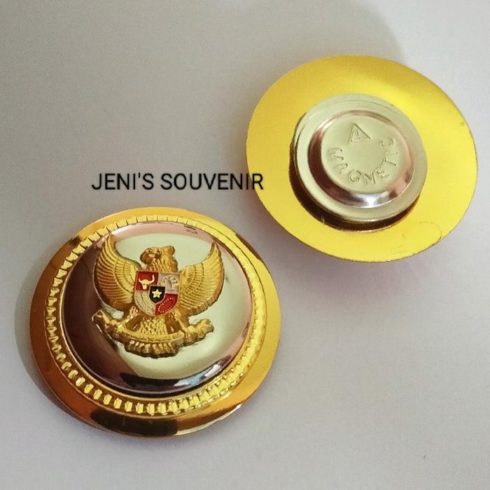 PIN GARUDA KADES - PIN LURAH - BROS JENGKOL KEPALA DESA Emas Magnet Clips