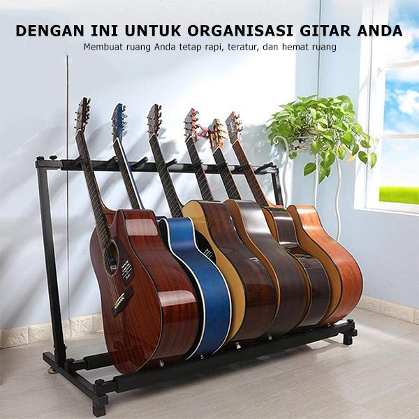Promo Strumora Stand Rak Gitar - Rak Gitar Elektrik Akustik Stand Gitar 3/5/7 Terlaris