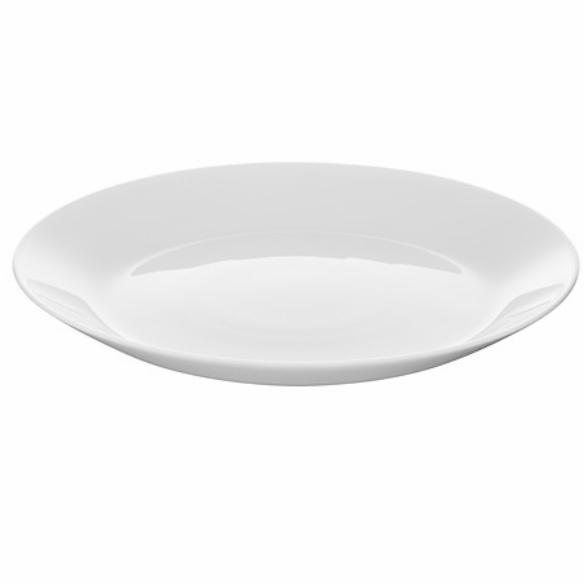 1Set 4pcs Piring Kecil Putih Polos Kaca Tempered Microwave Cantik 19cm