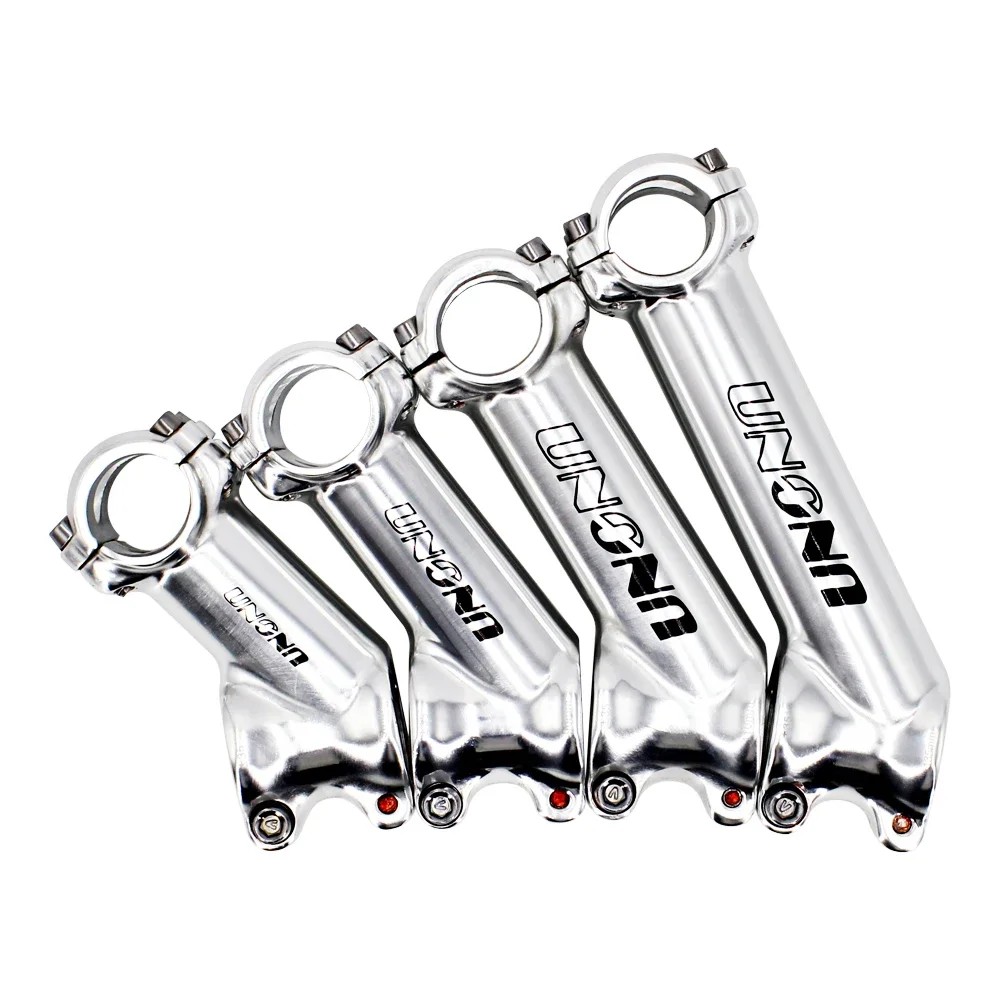 UNO Bike Stem 35 degree Bicycle Handlebar Stem UNO Mtb Stem Roed Bike Stem Silver 25.4