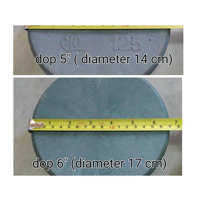TUTUP PIPA PVC 5" ATAU 6" / DOP POLOS PRALON 5 6 INCH