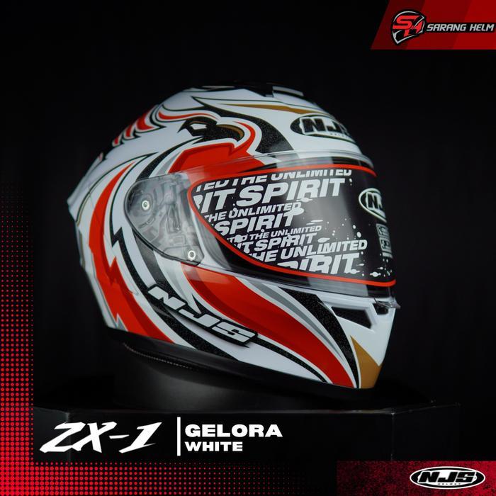 NJS ZX-1 Gelora - Helm Full Face NJS ZX1 ZX Motif ZX Gelora Helm NJS NJS ORI SNI