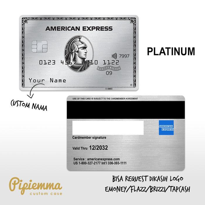 Custom Etoll Amex Card Emoney Flazz Brizzi Tapcash Tbk