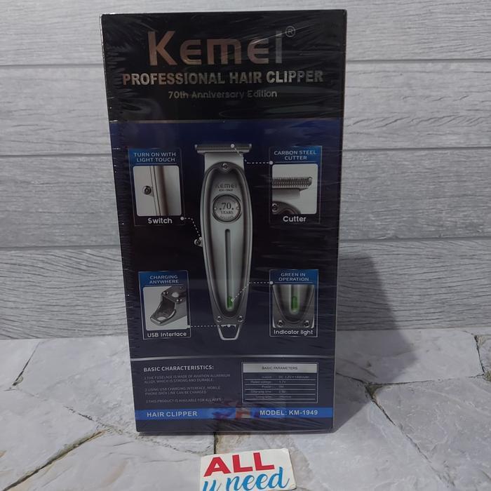 Hair Trimmer Kemei Km-1949 Original - Hair Clipper Kemei 1949