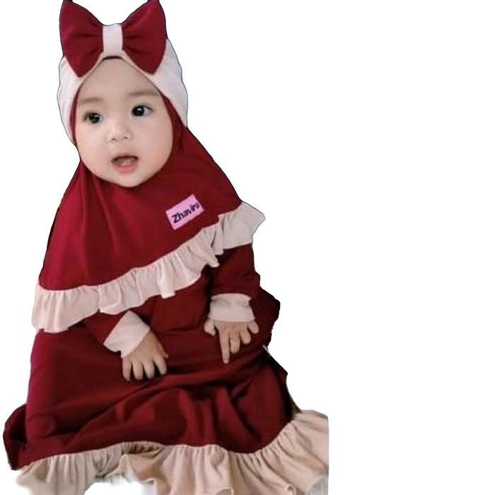 Gamis Anak Perempuan MARWAH Kids. cantik muslim Jilbab Syari