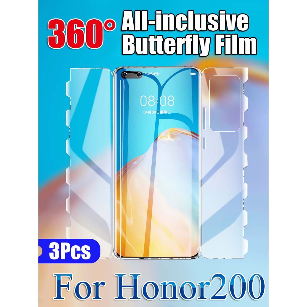 Honor200Pro Front Back Screen Protector For Honor 200Pro Soft Butterfly Hydrogel Film Honor200 HD