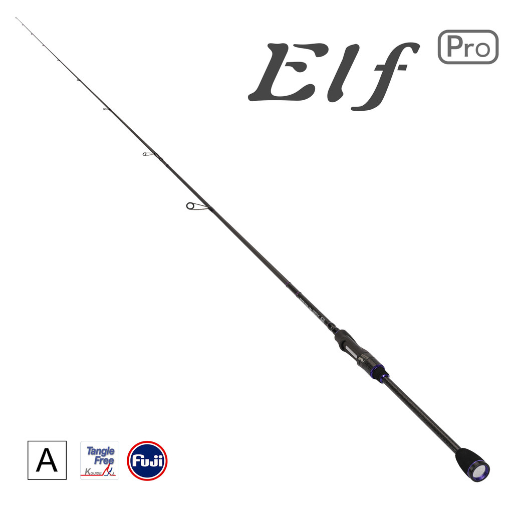 TSURINOYA NEW AJING Fishing Rod ELF PRO 2.26m 752UL F 2 Section Rod Rockfish FUJI Guide Rings
