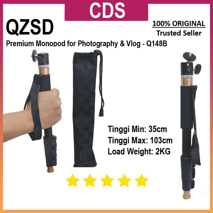 QZSD Monopod Q148B - Premium Monopod Tongsis DSLR Mirrorless Camera