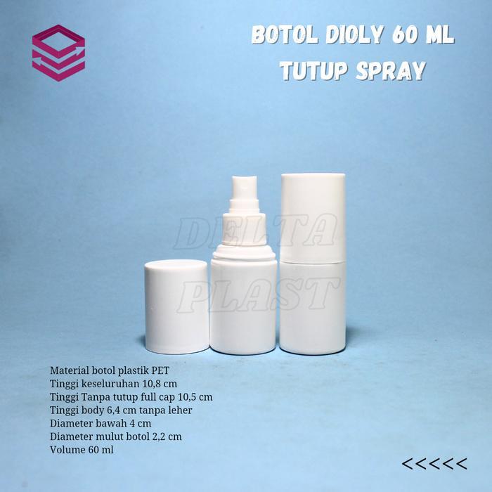 Botol dioly spray 60ml / Botol face mist spray 60ml / Botol spray 60ml
