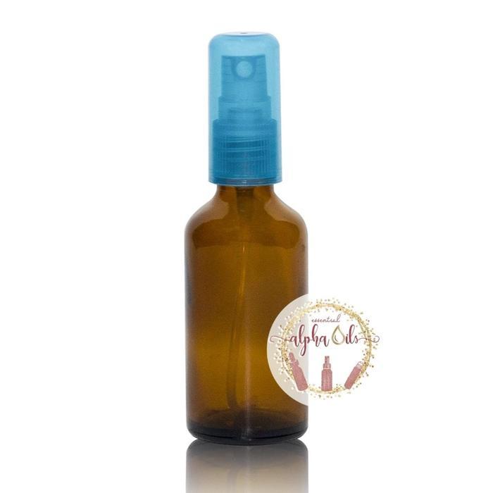 Botol Spray / Spray Bottles 50ml Kaca Tebal Amber Tutup Hitam