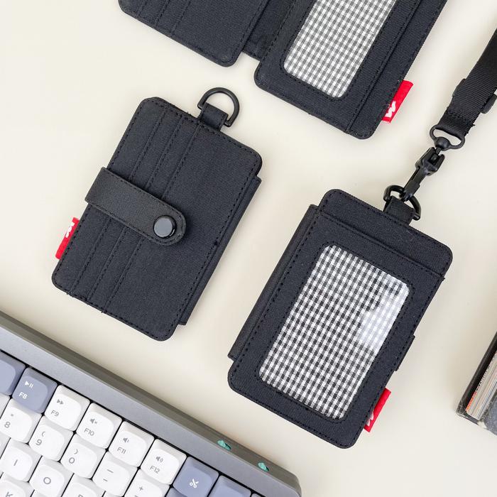 Eiger Wallet - Id Card Holder Kain Nametag Gantung Dompet Kartu Kalung Pria Wanita