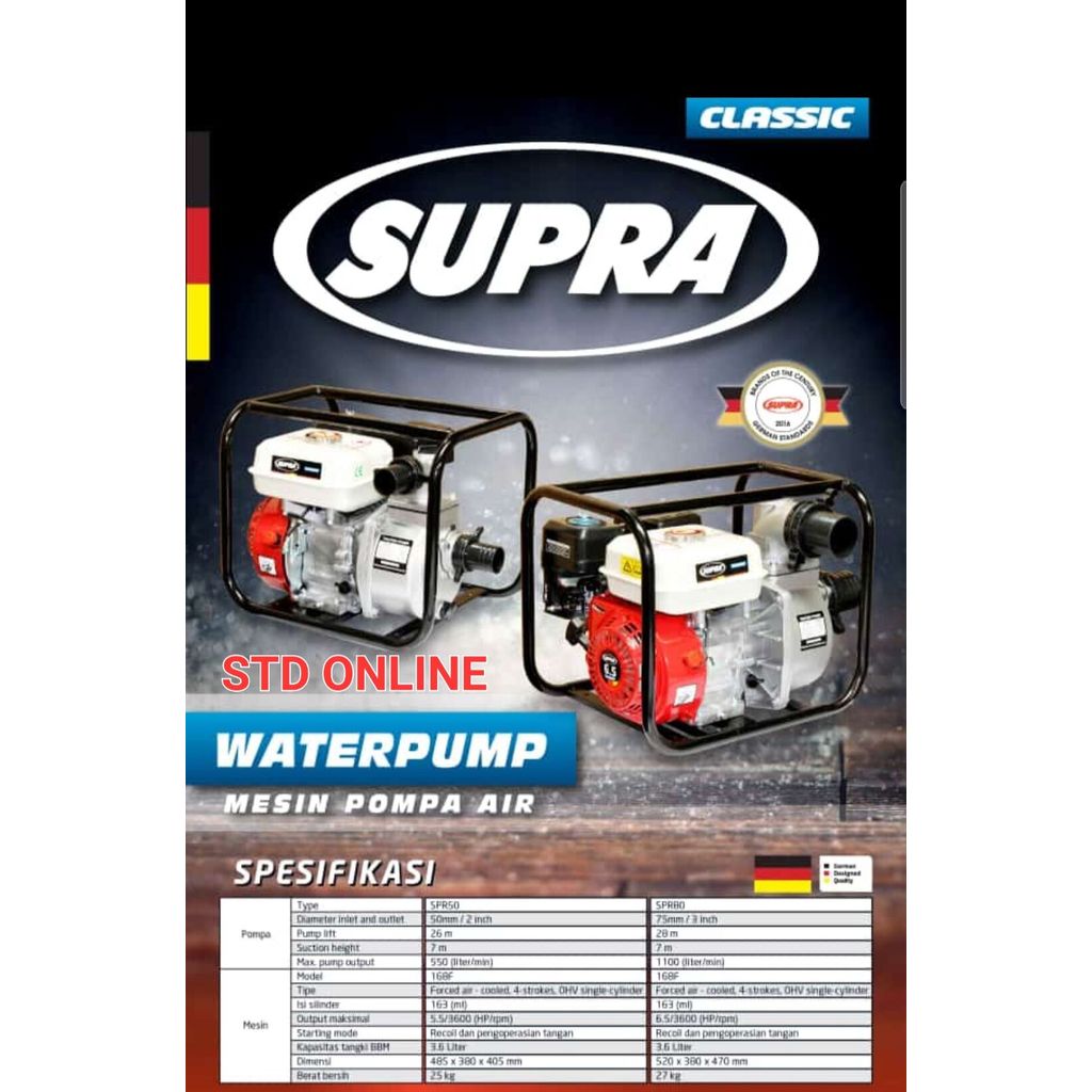 Wp30 waterpump mesin alkon irigasi 3 inch wp 30