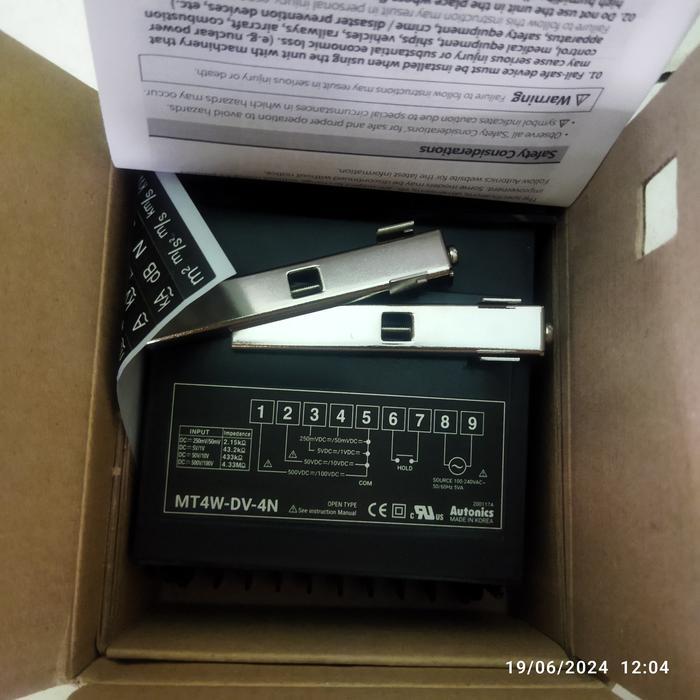 PANEL METER AUTONICS MT4W-DV-4N 100-240VAC