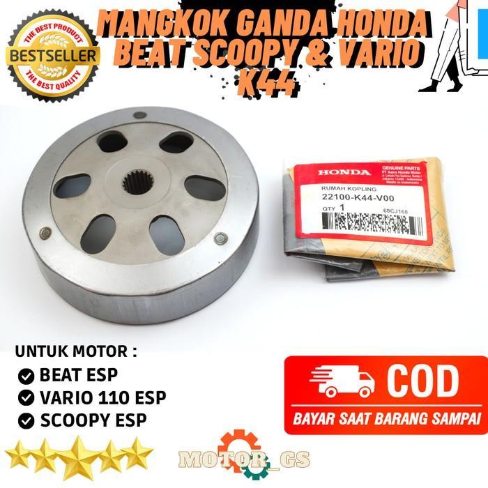 Mangkok Ganda Kopling Dudukan Kampas Ganda Beat Pop - K44