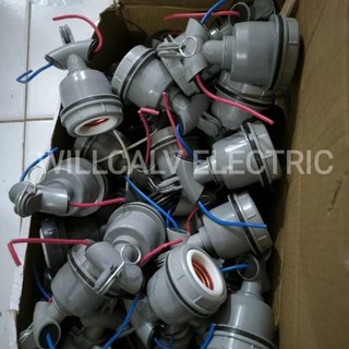 FITING LAMPU KAP WD E27 - FITING LAMPU TOPI HIJAU E27 - FITING LAMPU JALAN GANTUNG TOPI HIJAU E27