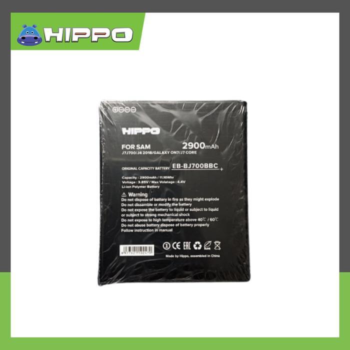 ASLI Hippo Baterai Samsung Galaxy J7 J700/J4 2018/GALAXY ON7/J7 CORE (BJ700BBC) 2900 mAh Ready stok