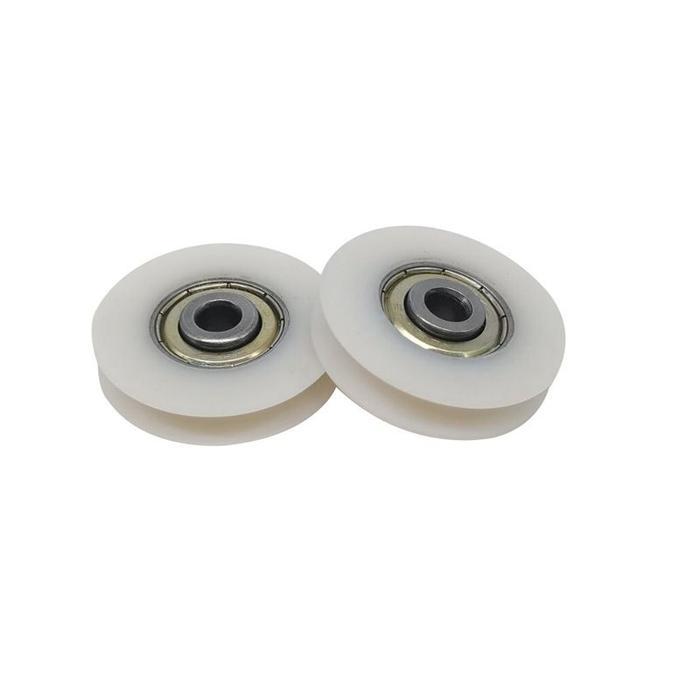10pcs Roda Nilon Pagar Ukuran 6x38x8mm Roda Nilon Pagar Roda Katrol Bentuk U