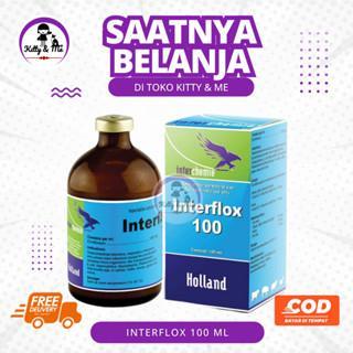 INTERFLOX 100 ML INJEKSI - Antibiotik Untuk Saluran Pencernaan dan Pernafasan Pada Hewan