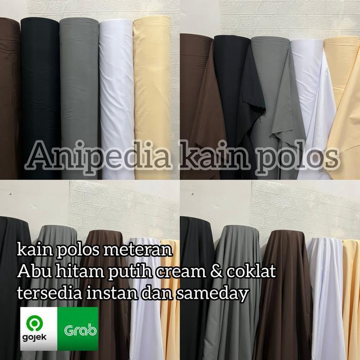 KAIN POLOS HITAM METERAN LEBAR KAIN 240CM KAIN BACKGROUND MIKROSILK 5C