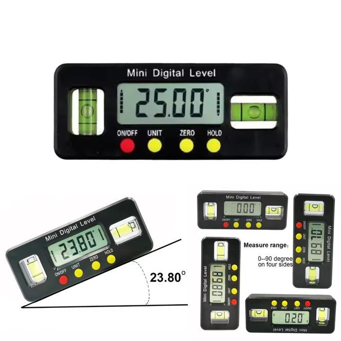 Waterpass Digital Alat Ukur Kemiringan Bidang 90 Derajat Slope Measuring Instrument Multifungsi