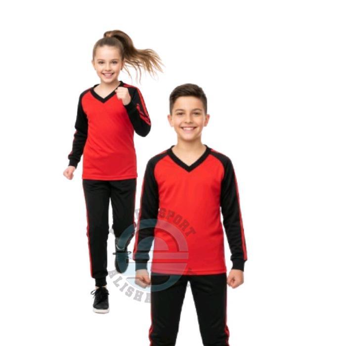 SETELAN SERAGAM OLAHRAGA ANAK SEKOLAH SD/ SETELAN KAOS OLAHRAGA ANAK SD PUTIH MERAH TERMURAH STELAN