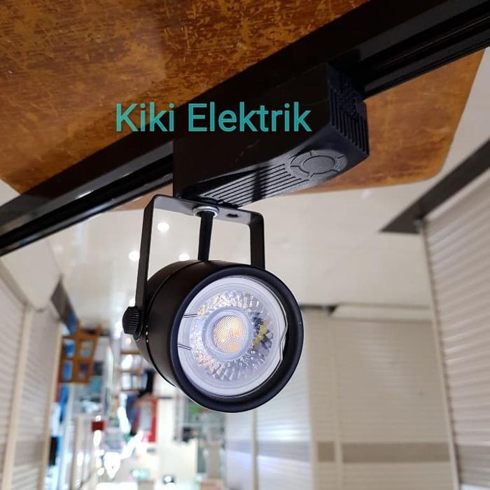 Philips - Lampu Sorot / Lampu Spot Light Rel Hitam + Led 5 Watt (In Lite)