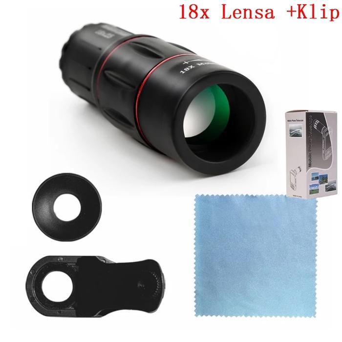 Apexel 18X Lensa Kamera Zoom Cam Lensa Tele Telezoom Lens Kamera