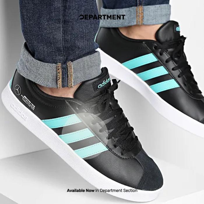 Sepatu Skate ADIDAS VL COURT X MERCEDES AMG PETRONAS FORMULA ONE TEAM JR1068 ORIGINAL