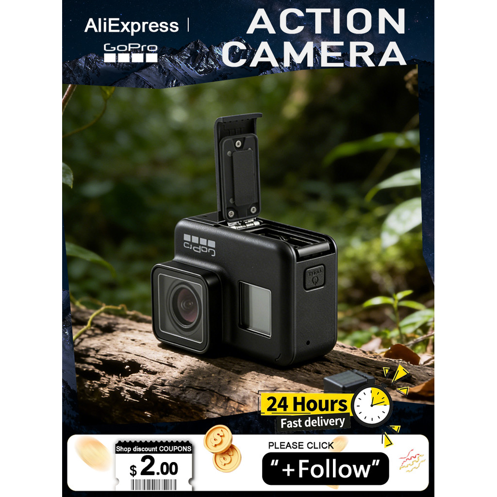 Original GoPro HERO7 Black Action Camera Go Pro 4K Action Camera cycling live helmet camera