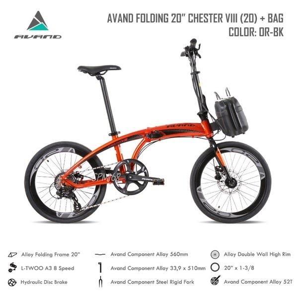 Terlaris Sepeda Lipat Folding Bike 20 Avand Chester Viii (8)