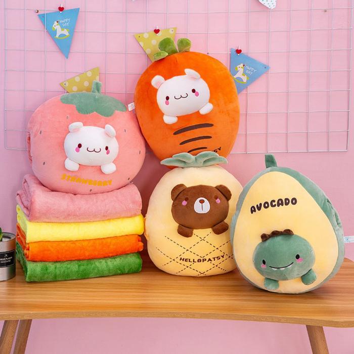 Miniso Toys - Boneka Bantal Selimut Balmut Boneka Karakter Bahan Flannel Lembut