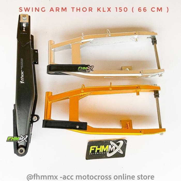 PREMIUM Swing arm CRF 150/KLX 150  66cm almunium THOR - KLX SILVER