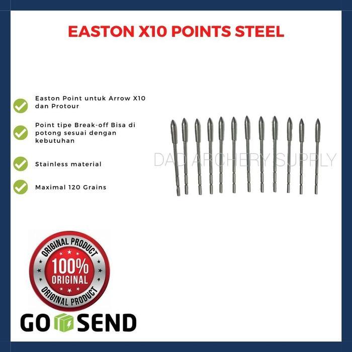 Easton X10 Points Steel Archery