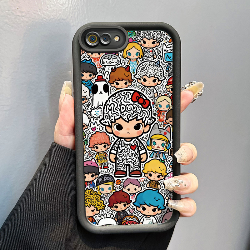 Casing Hp Realme C2 Realme C2s OPPO A1K Case Casing Boneka kartun Pola Kasus cermin tangga Kasus pon