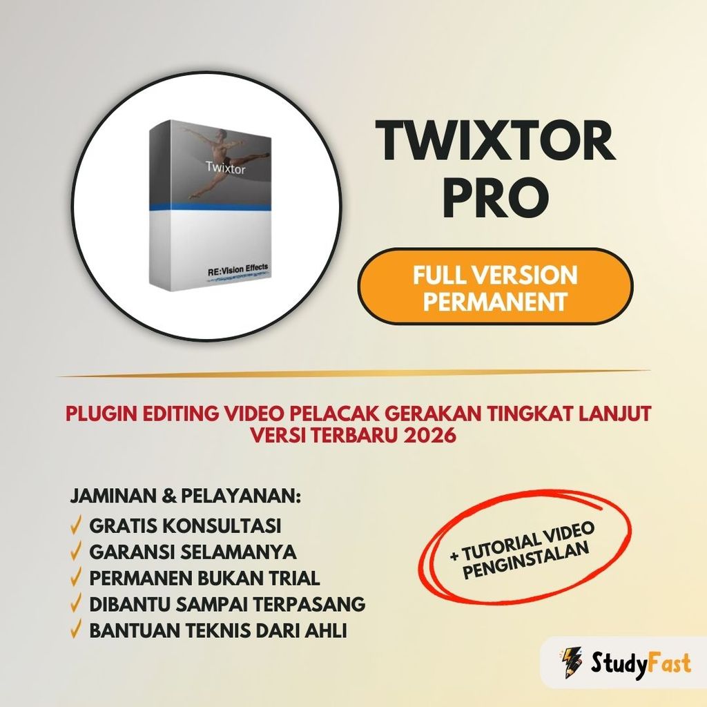 Twixtor Pro 8 Full Version Original | Untuk AE & DaVinci (WIN & MAC) + Tutorial