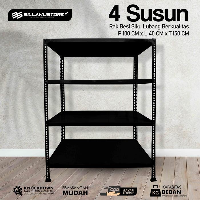 Rak Besi Siku Lubang 4 Susun