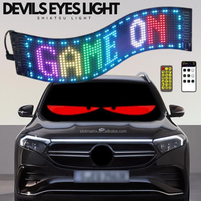 LED Lampu Mata Mobil Matrix Panel Bluetooth Flexible Waterproof